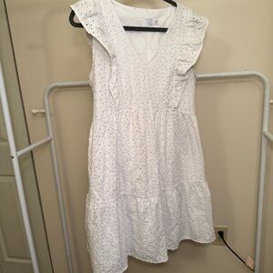 Time and Tru White Eyelet Dress